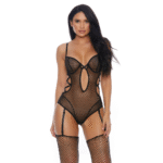 Teddy Forplay Enticing Vixen con ligueros - Imagen 6
