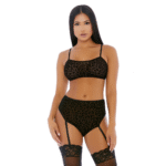 Conjunto de lencería tipo camisola Lustful Leopard - Imagen 3