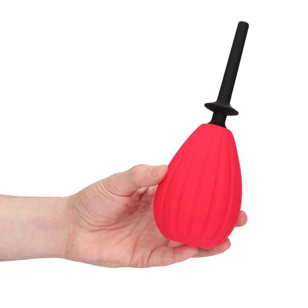 Ducha anal, kit de pera de enema Prelude con válvula unidireccional y de flujo lento, rojo, masculino, Aneros - Imagen 4