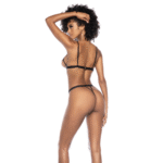 Conjunto de lencería con top de copas abiertas y tanga sensual – LIN - Imagen 5