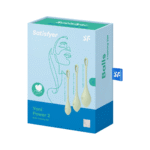 Juguete para entrenar el suelo pélvico con una forma suave, Yoni Power 2, set de bolas de Kegel, verde claro