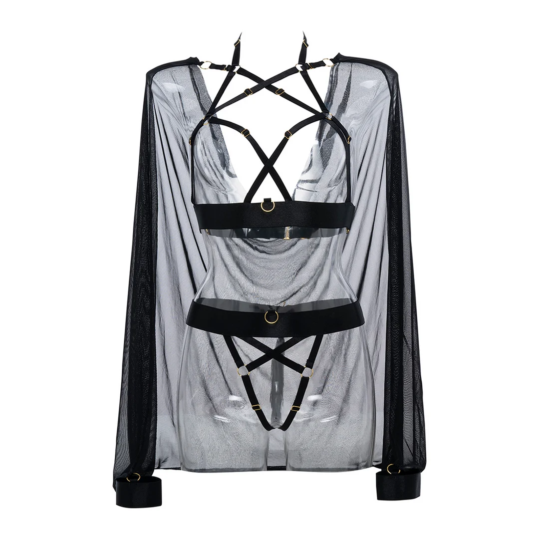Conjunto arnés Sweet Little Lies con capa desmontable - Imagen 4