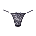 Tanga negra de encaje Allure - Imagen 2