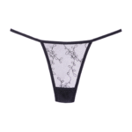 Tanga de tul negra Allure - Imagen 2