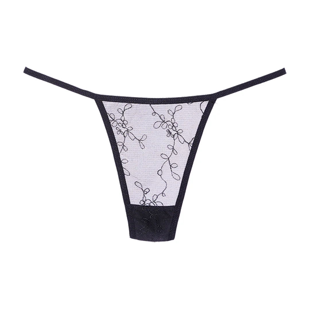Tanga de tul negra Allure - Imagen 2