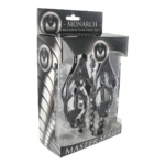 Pinzas negras para pezones Monarch Noir con cadena
