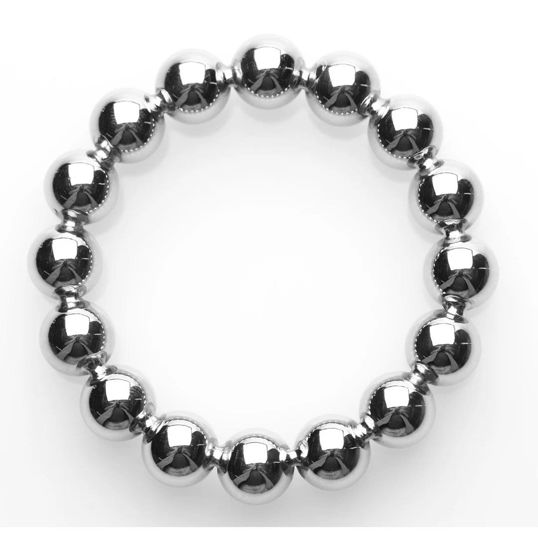 Anillo para el pene con cuentas, sin vibración – M/L - Imagen 3
