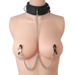 Collar Submission de XR Brands con pinzas para pezones - Imagen 2