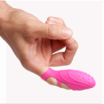 Vibrador de dedo de silicona rosa Bang Her - Imagen 2