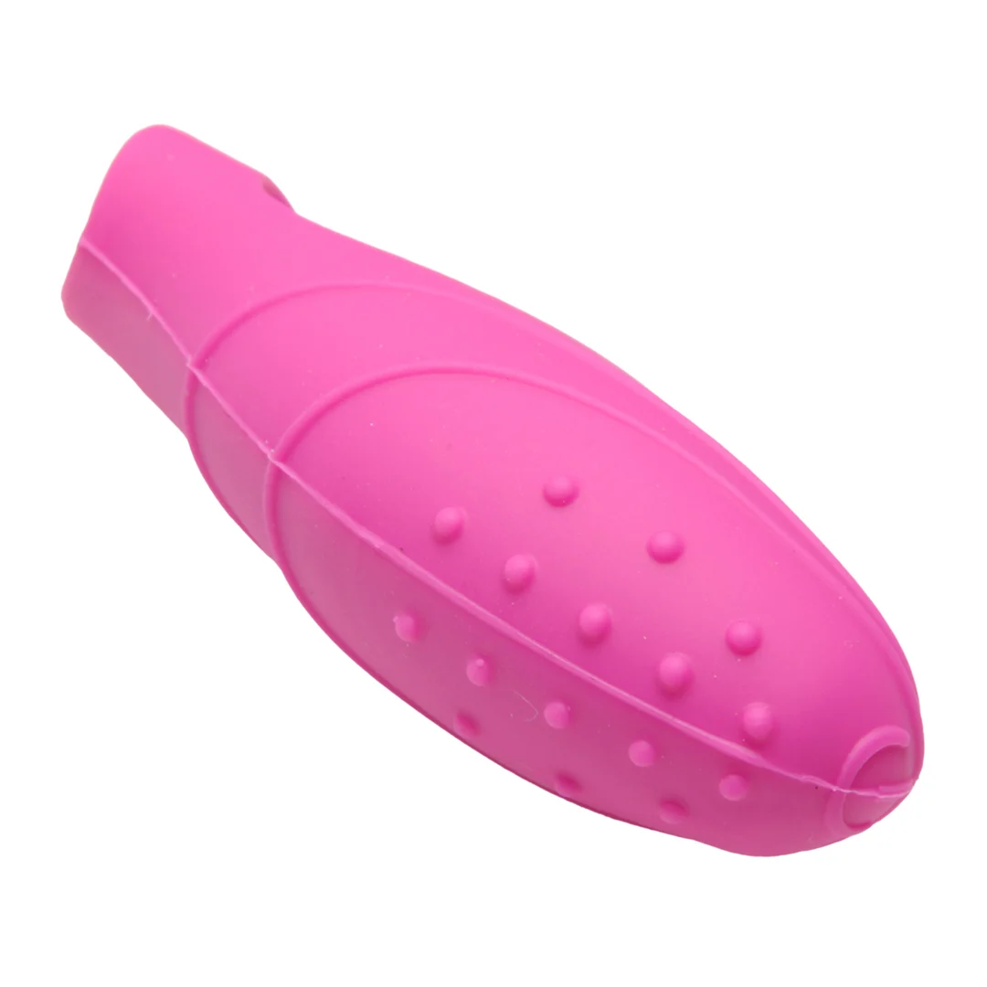 Vibrador de dedo de silicona rosa Bang Her - Imagen 3