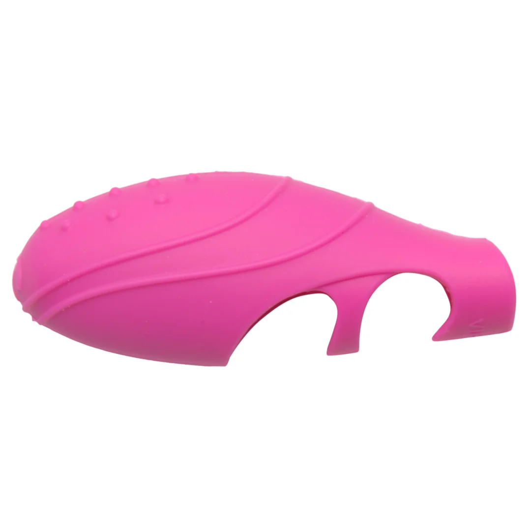 Vibrador de dedo de silicona rosa Bang Her - Imagen 4