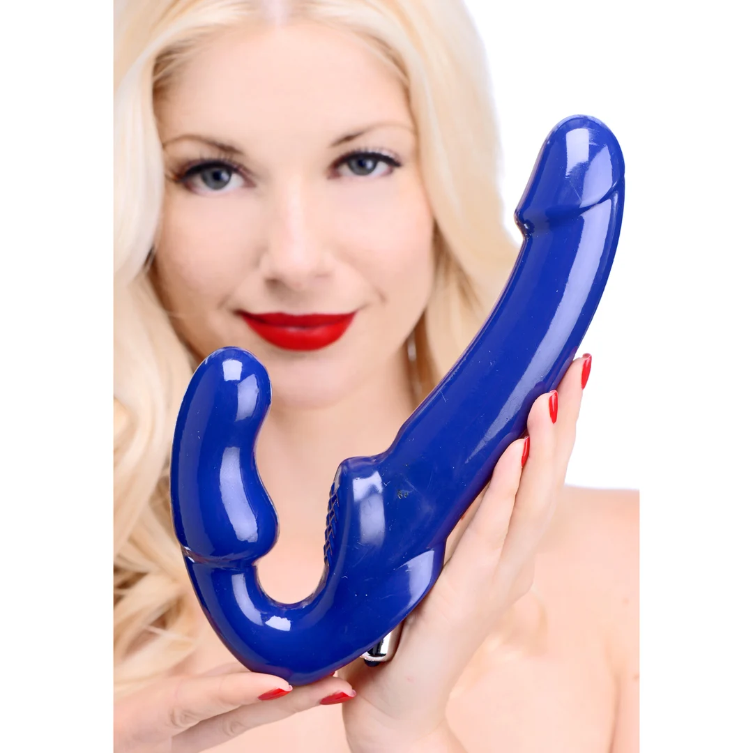 Vibrador sin arnés – vibrador con correa y punta para el punto G – XR Brands - Imagen 6