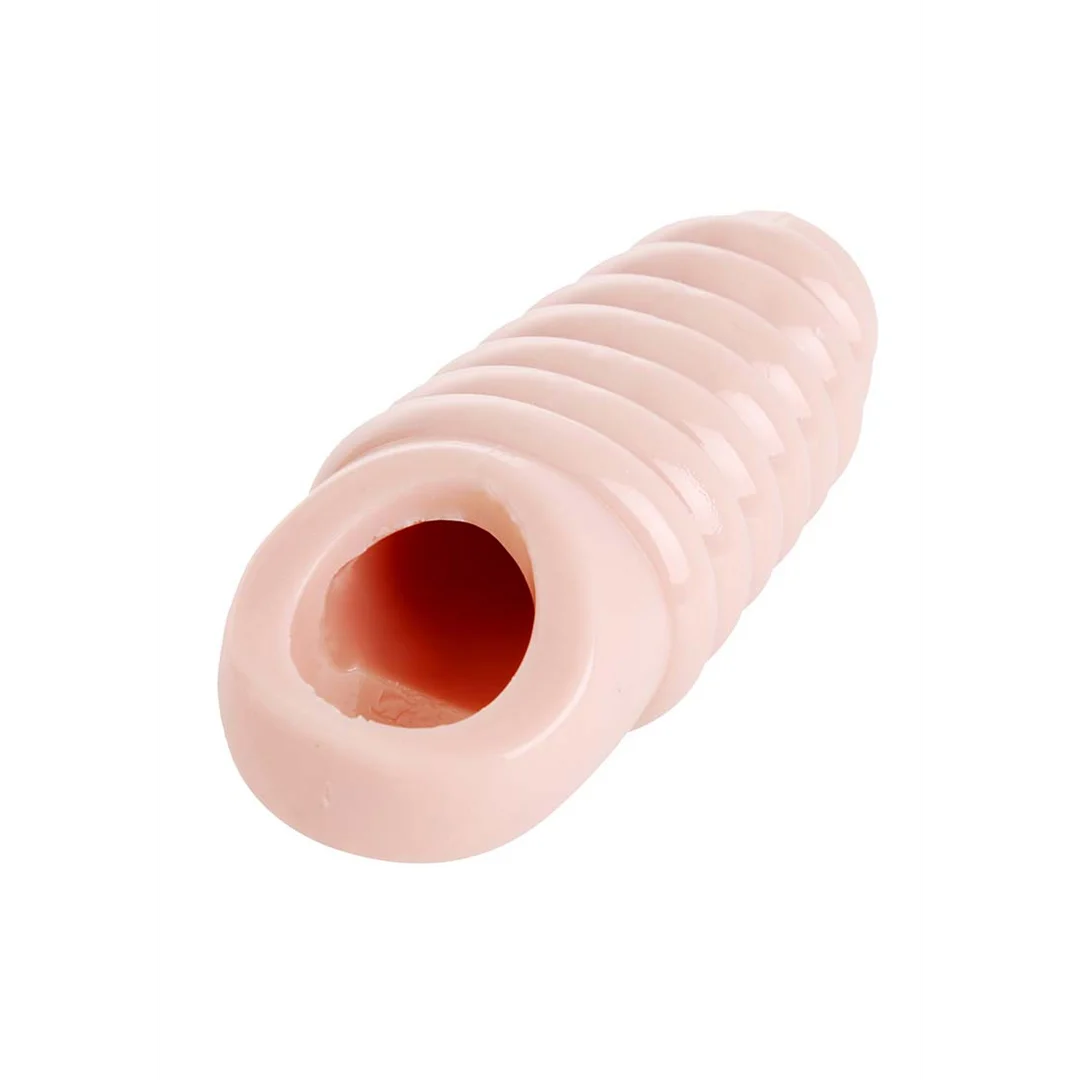 Funda de aumento de pene acanalada Really Spacious de XR Brands - Imagen 2