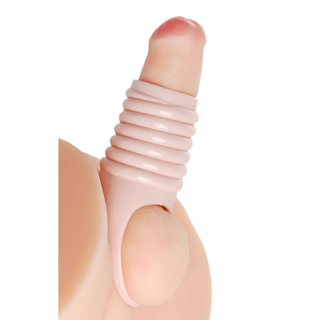 Funda de aumento de pene acanalada Really Spacious de XR Brands - Imagen 4