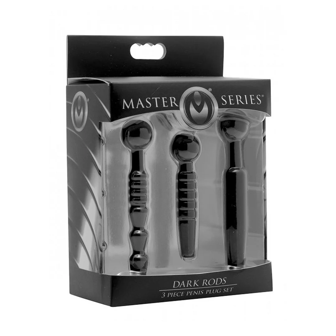 Set de plugs de silicona Dark Rods de XR Brands - Imagen 1