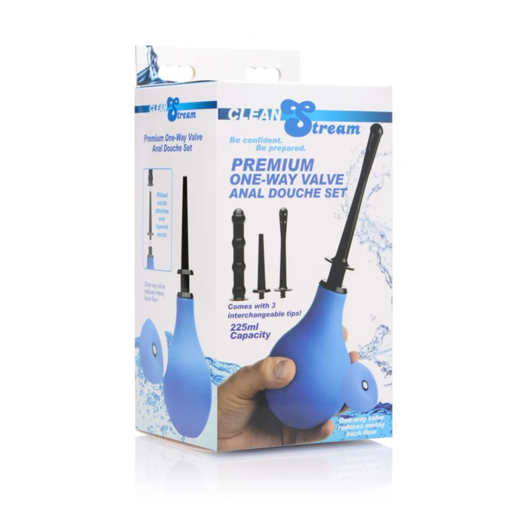 Kit de ducha anal XR Brands Premium One Way Valve - Imagen 1