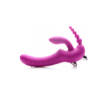 Vibrador sin arnés con triple estimulación para quien lo lleva y su pareja: Regal Rider XR Brands - Imagen 5