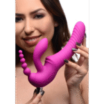 Vibrador sin arnés con triple estimulación para quien lo lleva y su pareja: Regal Rider XR Brands - Imagen 6