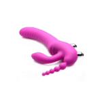 Vibrador sin arnés con triple estimulación para quien lo lleva y su pareja: Regal Rider XR Brands - Imagen 2