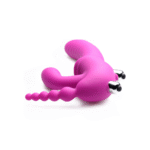 Vibrador sin arnés con triple estimulación para quien lo lleva y su pareja: Regal Rider XR Brands - Imagen 3