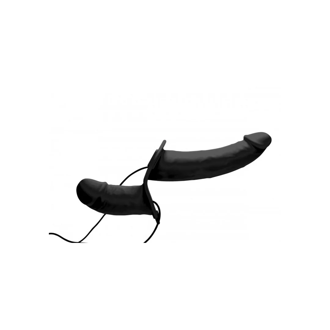 Dildo vibrador doble con arnés ajustable – Supreme Pleasure - Imagen 3
