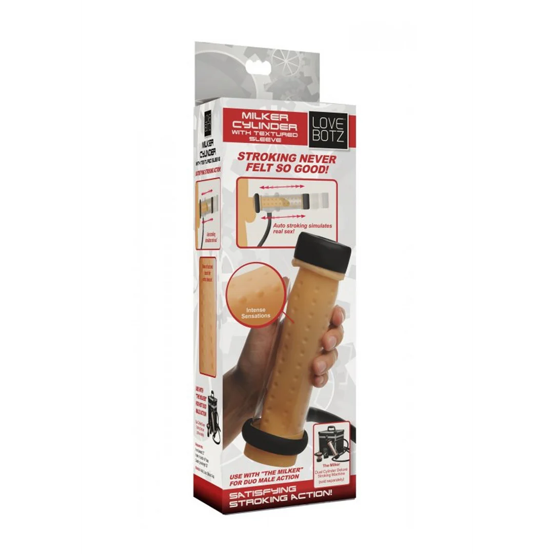 Cilindro texturizado para masturbador XR Brands Textured Melker - Imagen 1