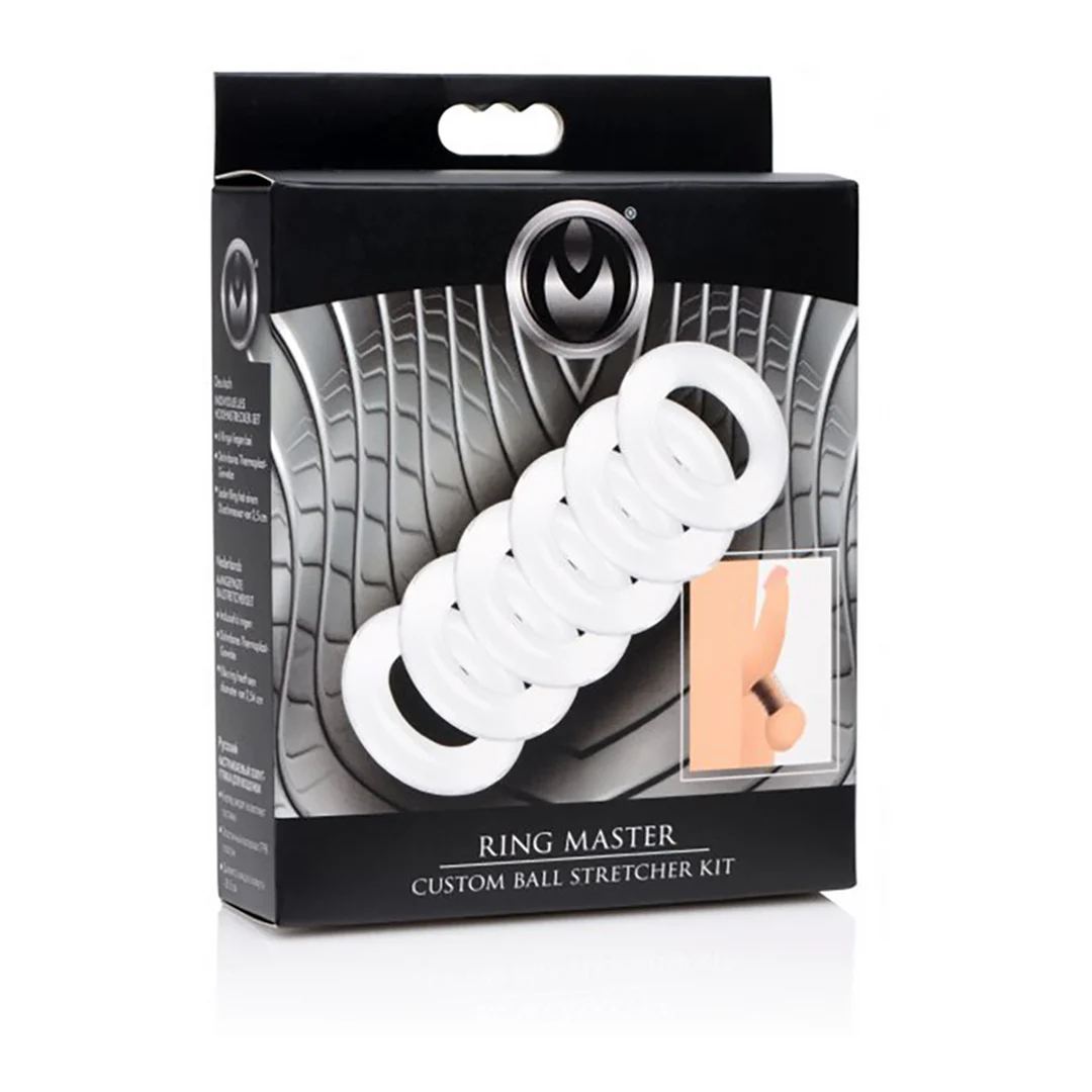AF555-2 Kit ajustable de anillos estiradores escrotales Ring Master - Imagen 1