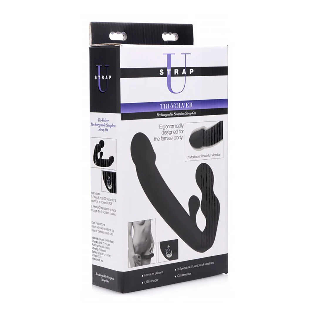 Vibrador sin correas, doble motor y 7 modos, XR Brands Tri-Volver XR Brands - Imagen 1
