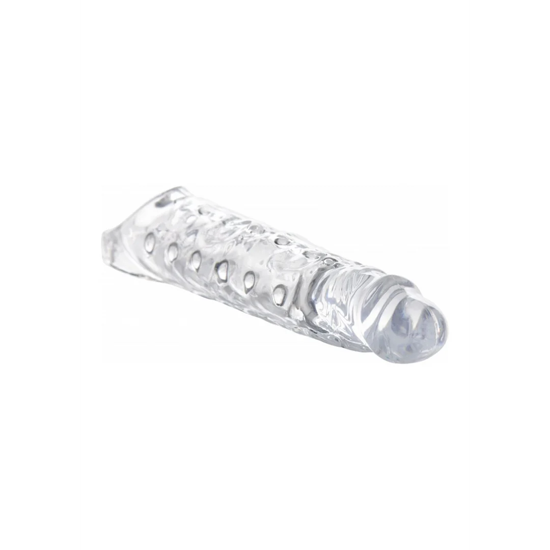 Funda transparente para pene con protuberancias internas - Imagen 3