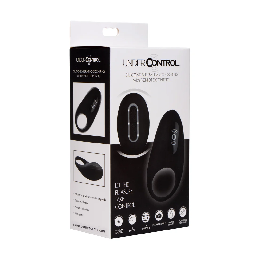 Anillo vibrador para el pene con 4 velocidades | Anillo vibrador para el pene con mando a distancia - Imagen 1