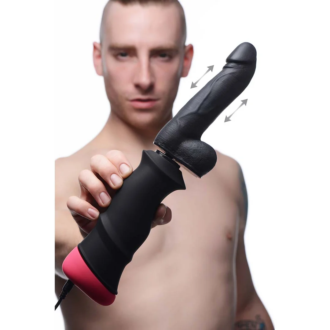 Dildo de empuje manual XR Brands Mega Pounder - Imagen 5
