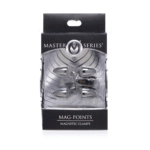 Juguete BDSM magnético para pezones con presión magnética – Mag Points - Conjunto de pinzas magnéticas para pezones