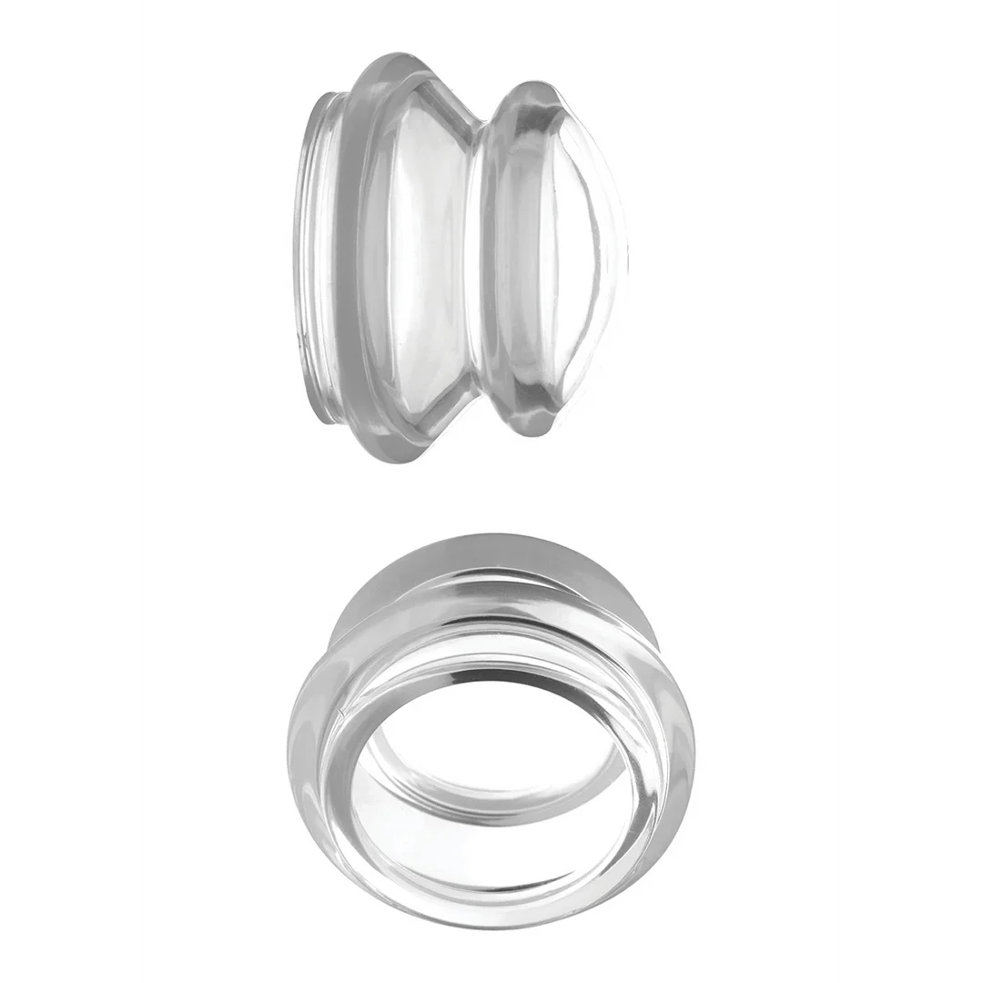 Succionadores de pezones de silicona transparente L - Imagen 2