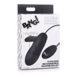 Vibrador bala de silicona recargable con pulsaciones XR Brands
