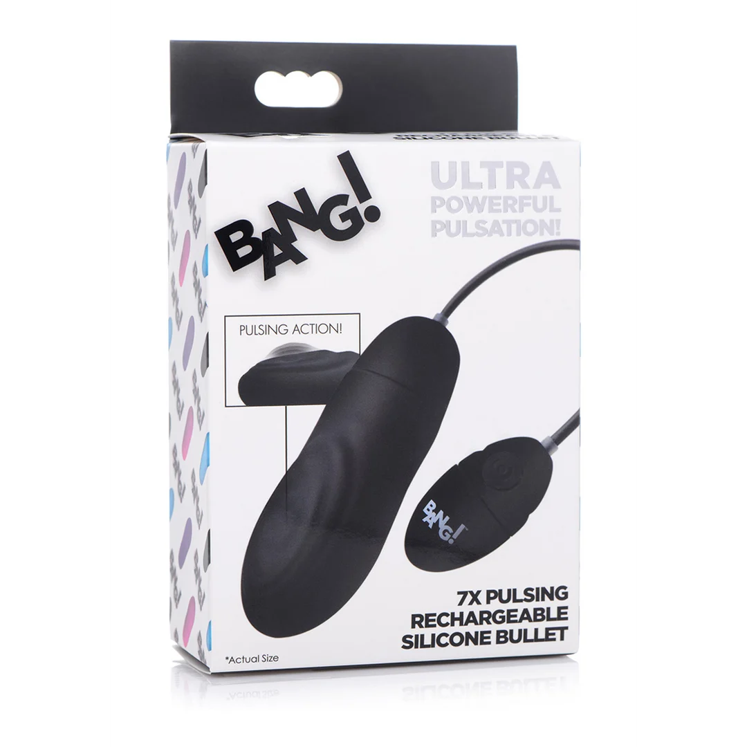 Vibrador bala de silicona recargable con pulsaciones XR Brands - Imagen 1