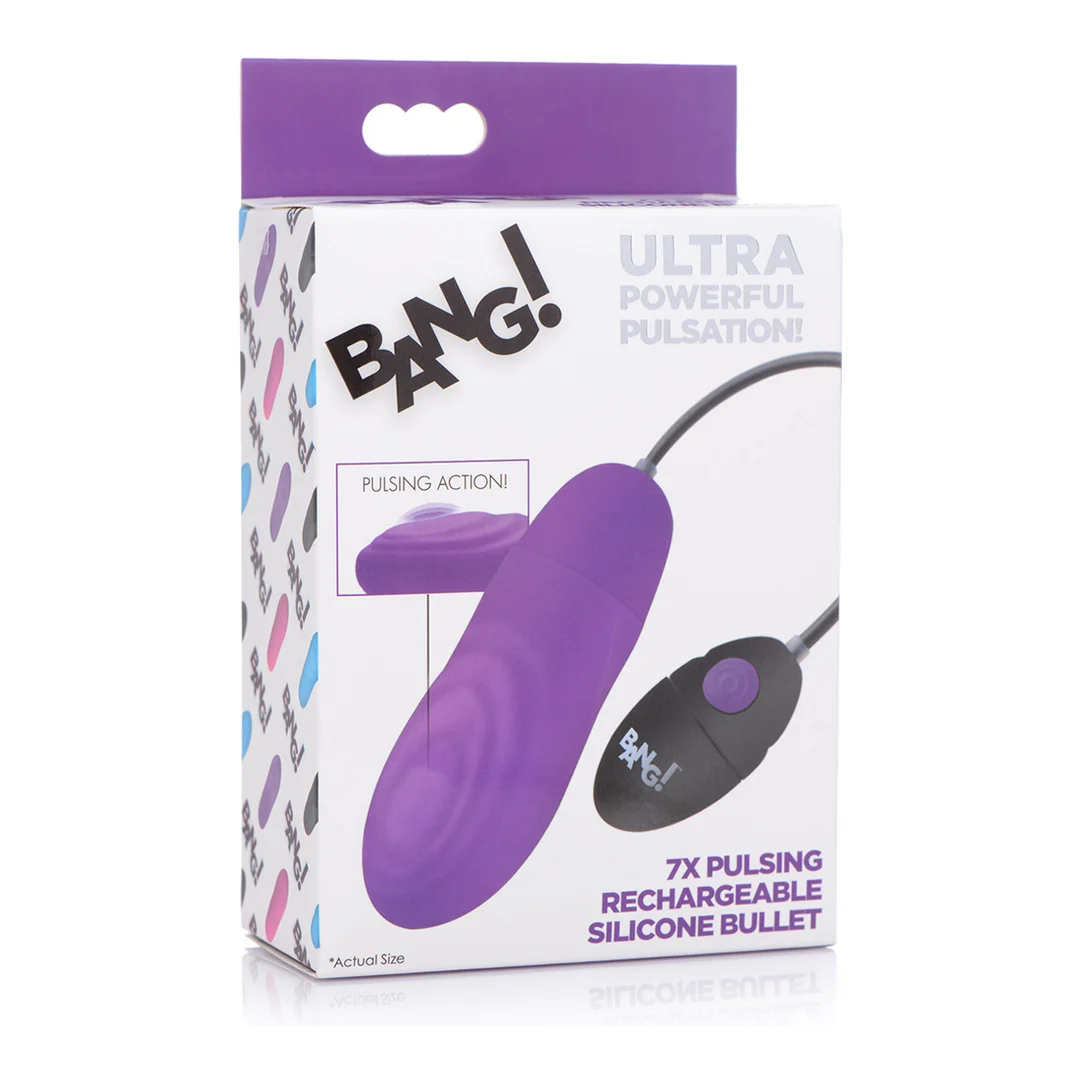 Vibrador bala de silicona recargable con pulsaciones XR Brands - Imagen 7