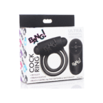 Anillo para el pene de silicona XR Brands con bala vibradora y mando a distancia