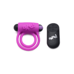 Anillo para el pene de silicona XR Brands con bala vibradora y mando a distancia - Imagen 8