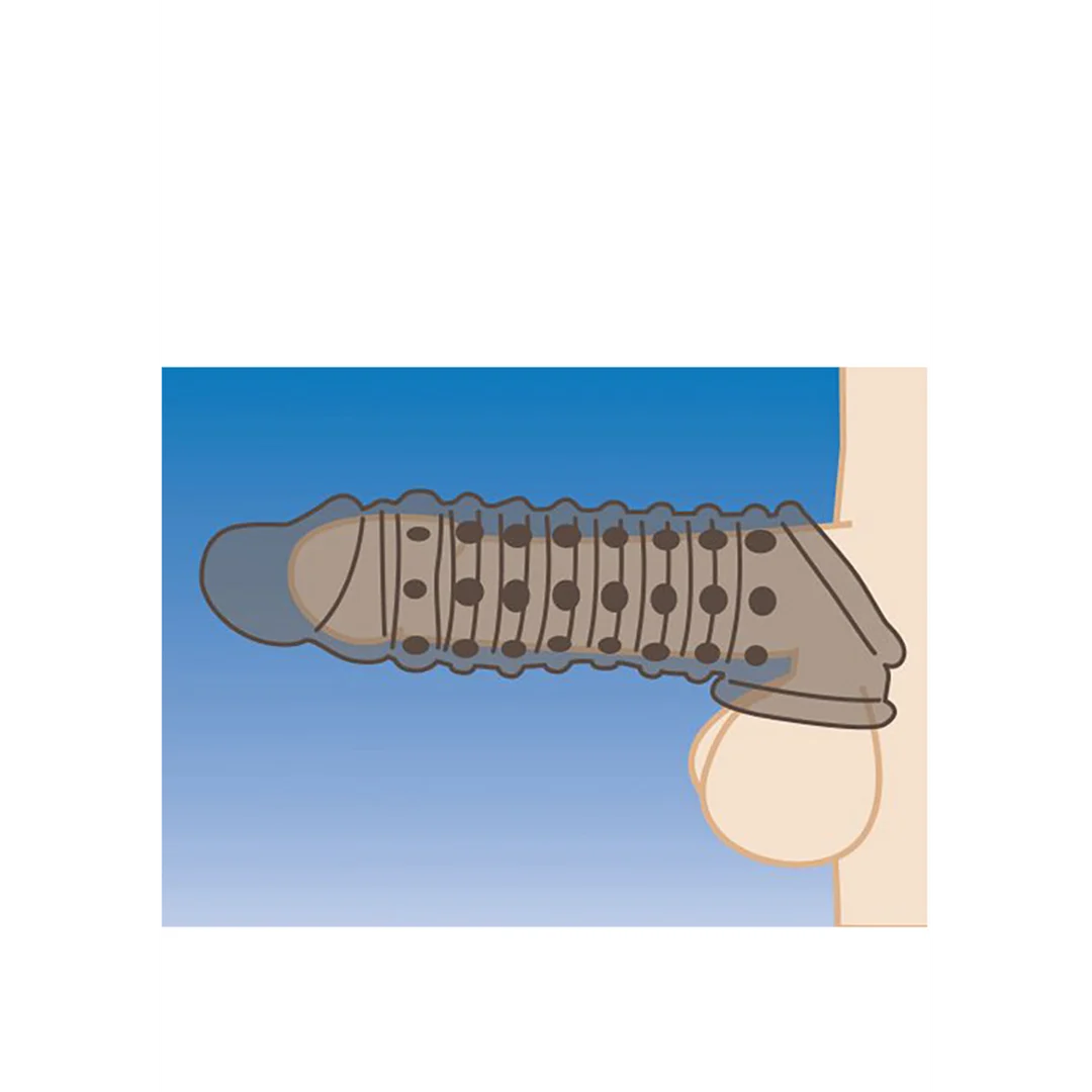 Funda para pene XR Brands con textura - Imagen 8
