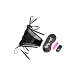 Power Panty con tanga de encaje, bala vibradora y antifaz - Imagen 6