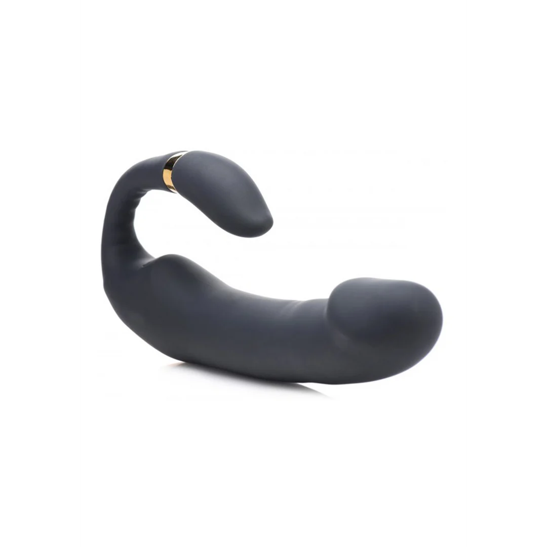 Vibrador doble con estimulador de clítoris flexible – Pleasure XR Brands - Imagen 4