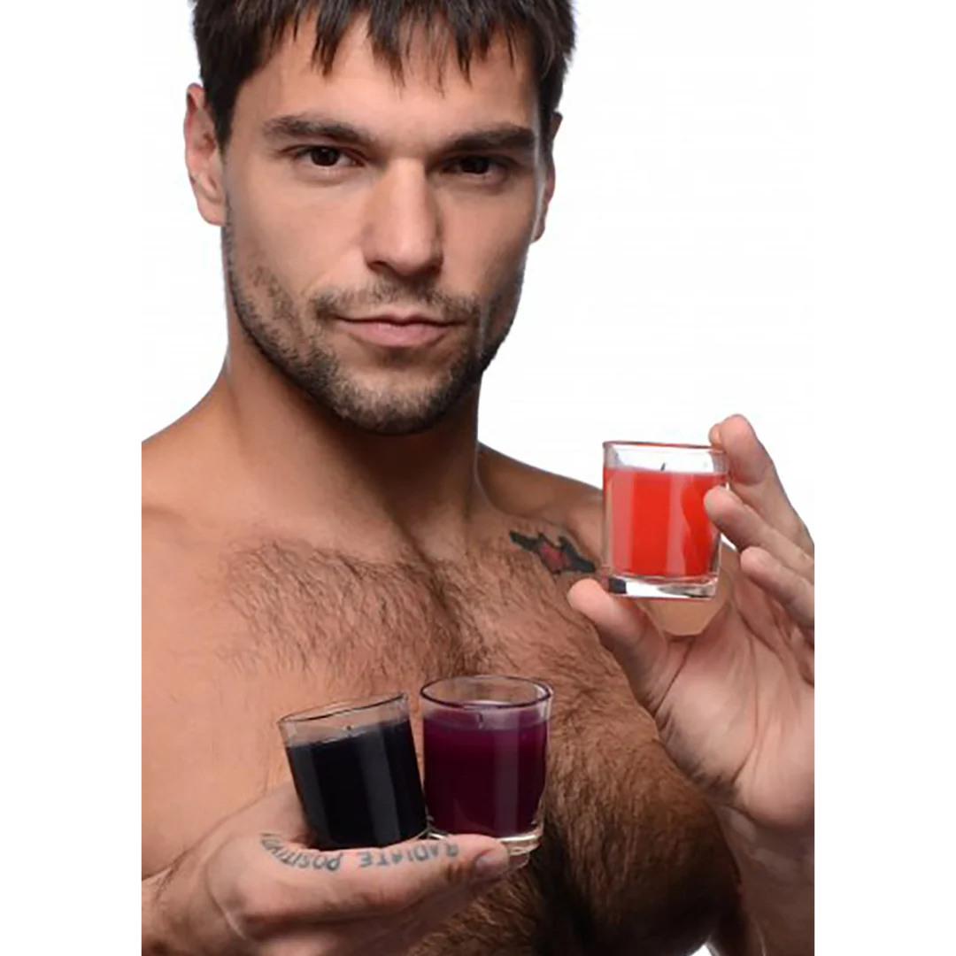 Vela de masaje Flame Drippers, set de velas de goteo para juegos con velas, ligeramente perfumadas, 3 unidades - Imagen 2