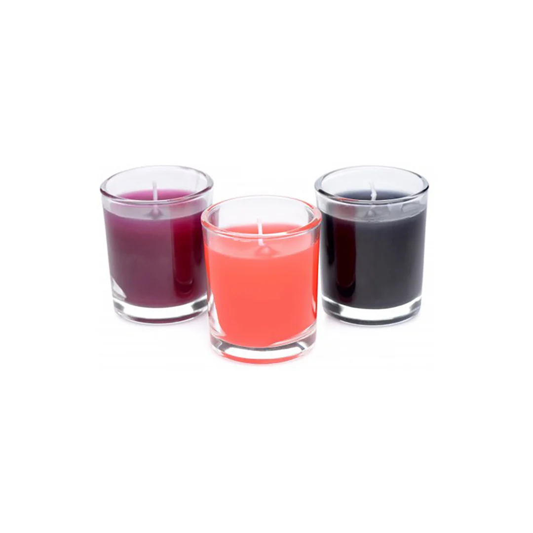 Vela de masaje Flame Drippers, set de velas de goteo para juegos con velas, ligeramente perfumadas, 3 unidades - Imagen 5