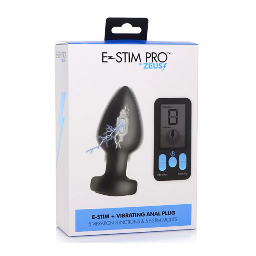AG665-2 Plug anal vibrador de silicona E-Stim Pro con mando a distancia - Imagen 1