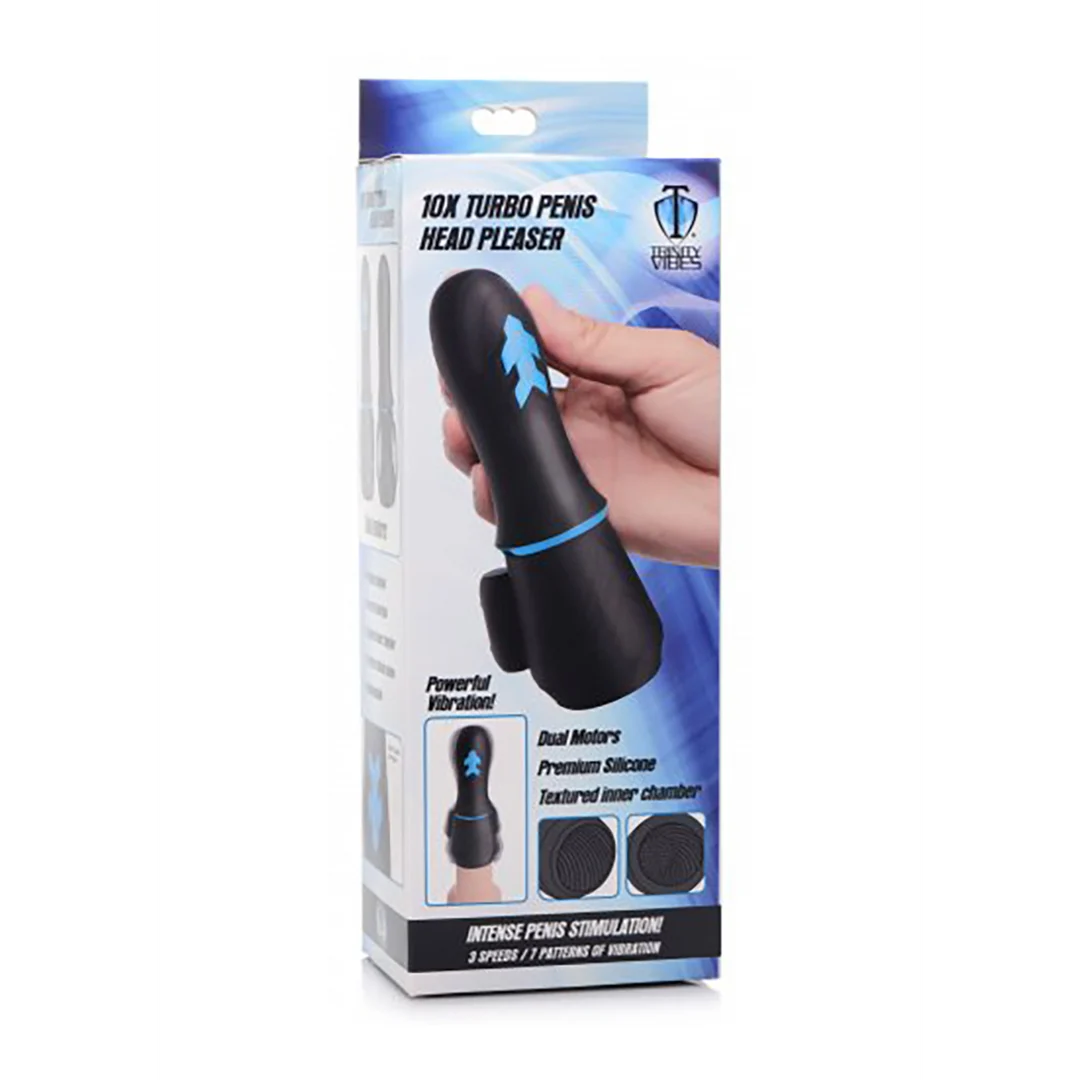 XR Brands Turbo Siliconen Penis Hoofd Pleaser - Imagen 1
