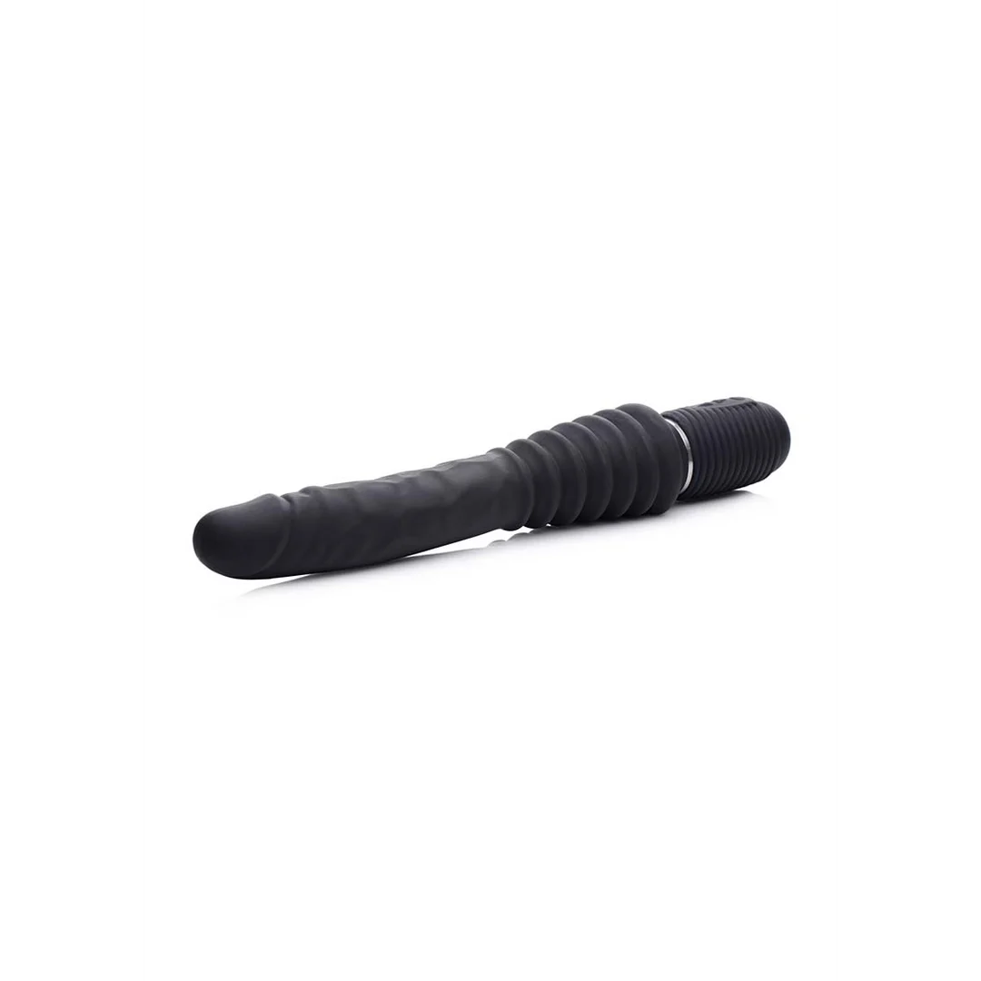Dildo vibrador y de empuje Thrust Master con empuñadura - Imagen 4
