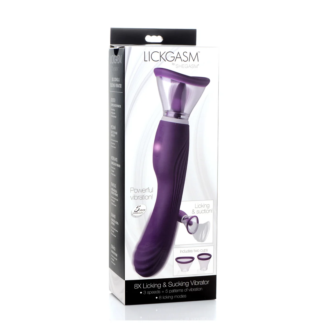 Lickgasm 8x vibrador de lamido y succión - Imagen 1