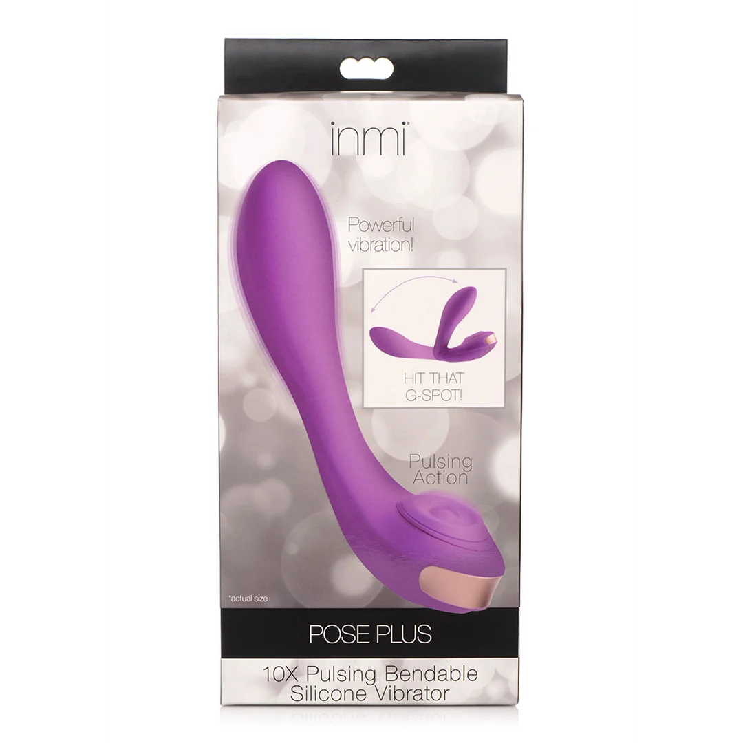 Vibrador para el punto G con eje flexible – Pose Plus XR Brands - Imagen 1