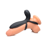 Funda vibradora de silicona para pene XR Brands con mando a distancia - Imagen 2