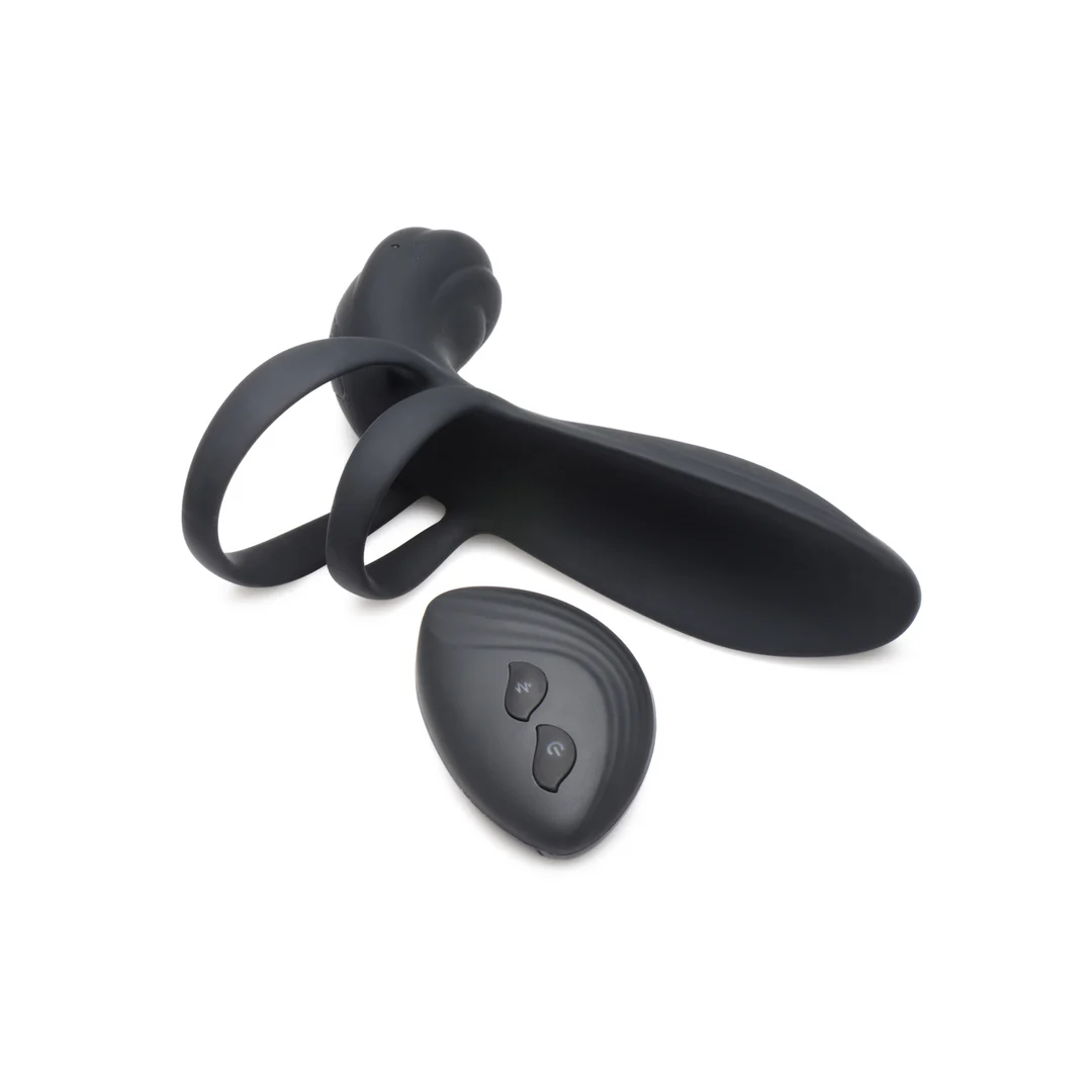 Funda vibradora de silicona para pene XR Brands con mando a distancia - Imagen 6